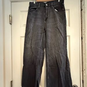 GAP Women's Wide Leg Black Jeans